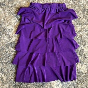 SOLD Kim’s Kreations Layered Ruffle Skirt size 4/5 little girls Purple